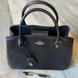 Coach Black Leather Handbag